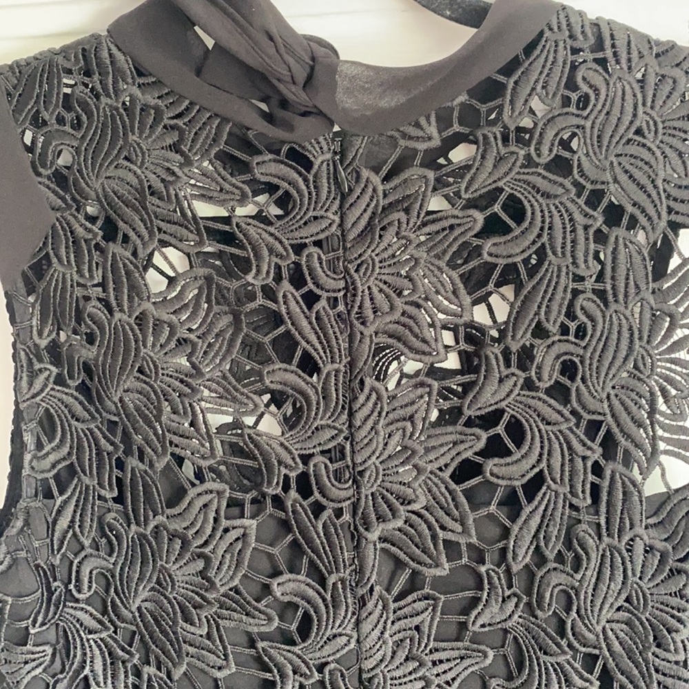 Hutch Lace & Brocade Tea Length Dress - Picture 8 of 9